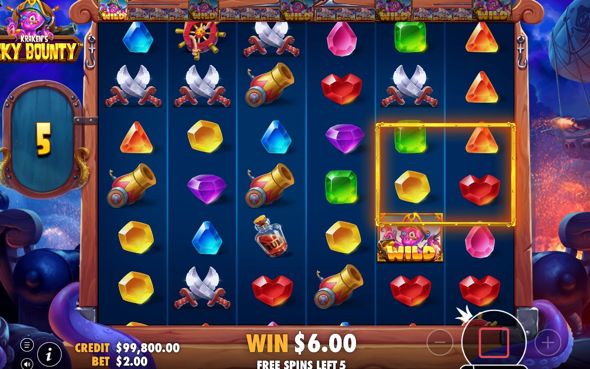 Introskärmen med antalet Free Spins innan första spinnen