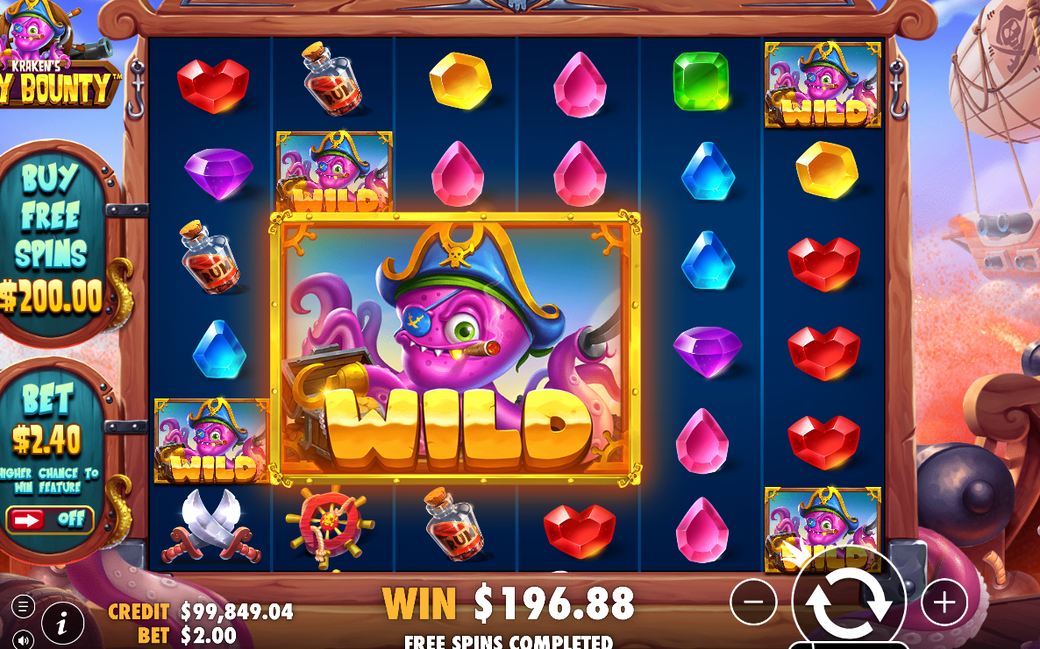 BONUS-symboler i spelplanen som startar Free Spins